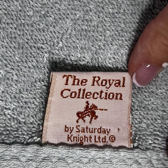 Vtg Embroidered Floral Bath Hand Towel Set of 4 The Royal Collection Green Pink - Picture 7 of 16